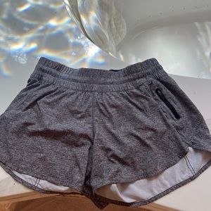 Heather grey Lululemon shorts 3 inch inseam size 10